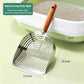 Stainless Steel Cat Litter Shovel with Long Handle