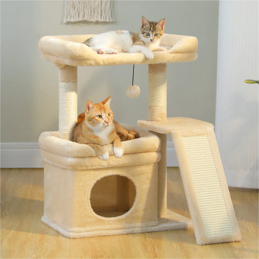 27-Inch Safe Cat Tree with Condo and Perch