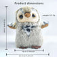 Realistic Owl Sound Cat Toy with Fluttering Wings