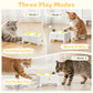 3-Mode Rechargeable Interactive Cat Toy with Feathers