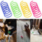 Colorful Cat Spring Toys Interactive Coil Set