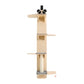 67-Inch Door Hanging Cat Tree with Four Tiers