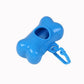 Bone-Shaped Portable Dog Waste Bag Holder with Bags