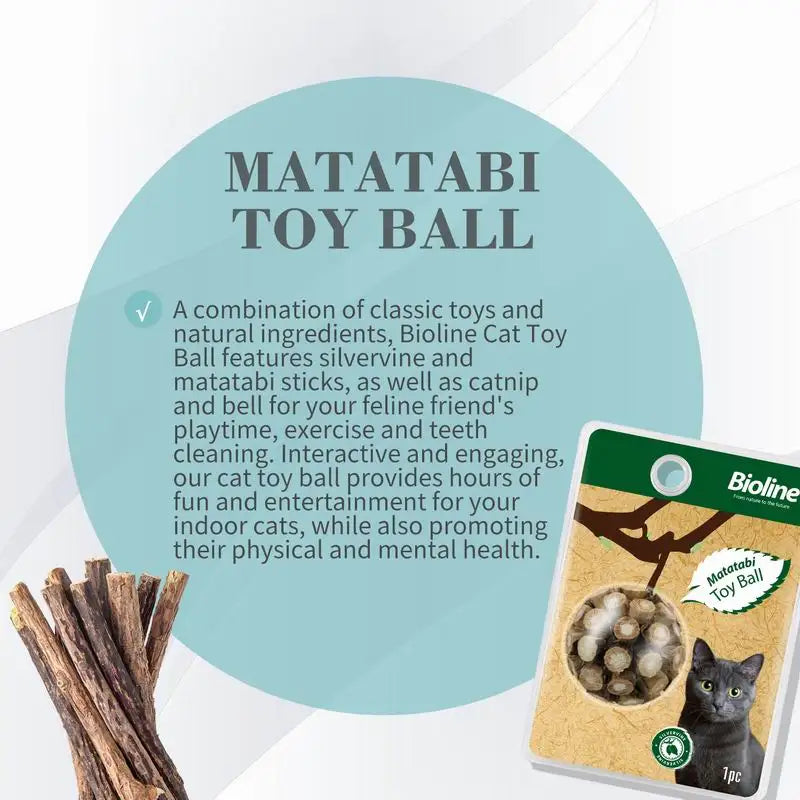 Matatabi Cat Toy Ball Teeth Cleaning Chew
