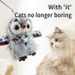 Realistic Owl Sound Cat Toy with Fluttering Wings