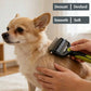 3-in-1 Pet Grooming Brush with Stainless Steel Teeth