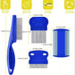 4-Pack Stainless Steel Flea Lice Pet Grooming Combs